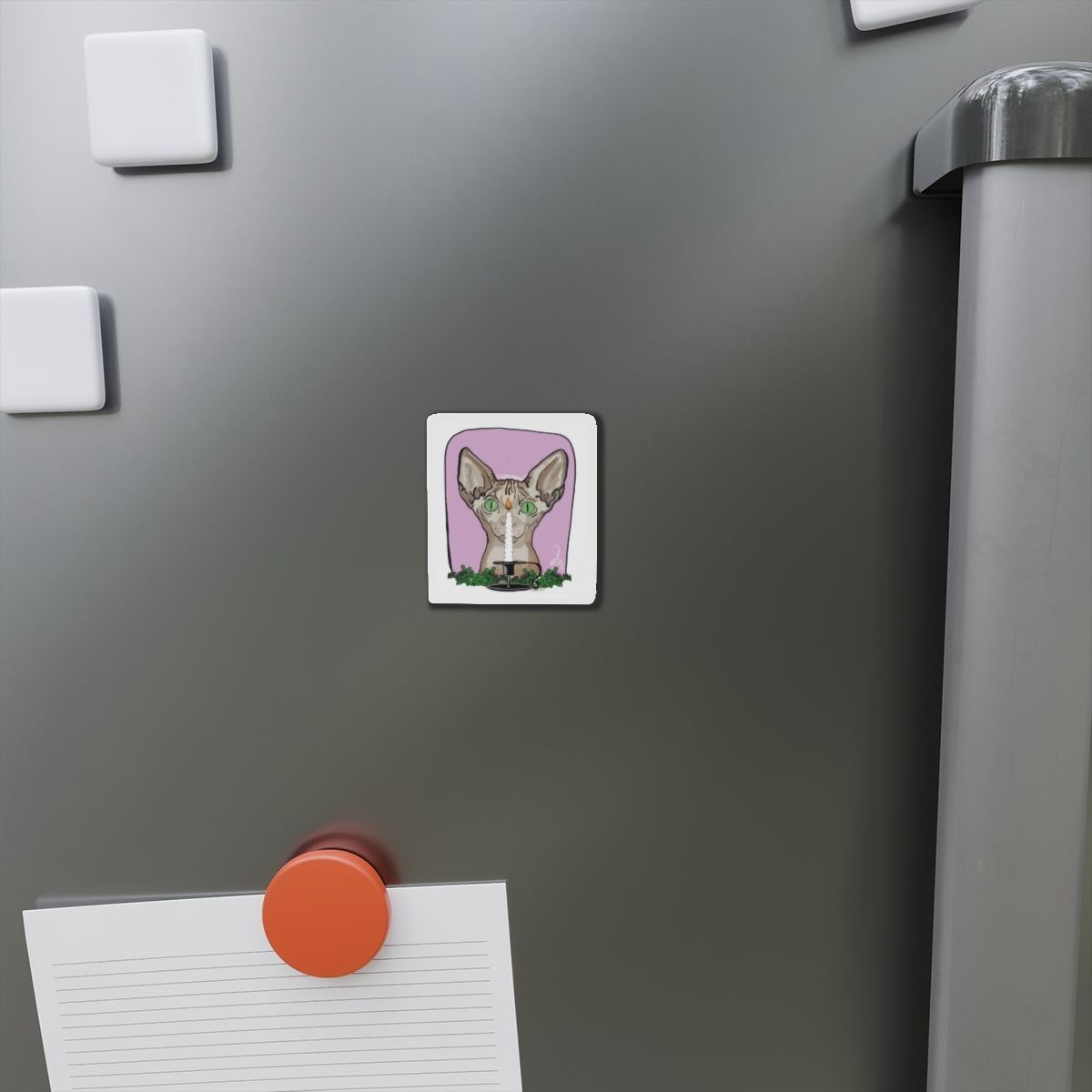 Familiar Flame Gazer Cat Magnets